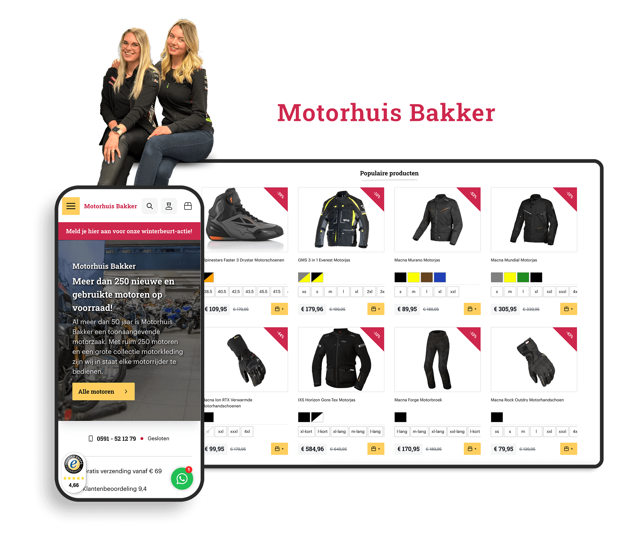 Motorhuis bakker mobiel