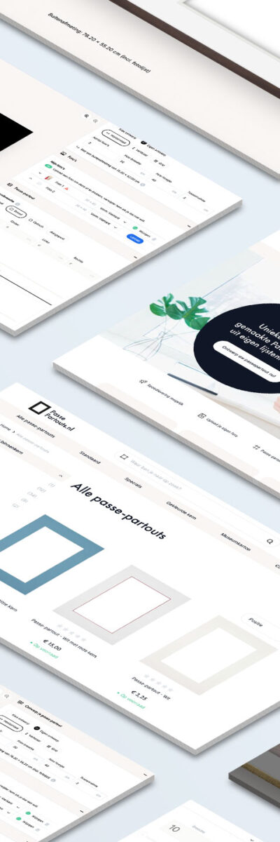 UX designs webshop passe partout